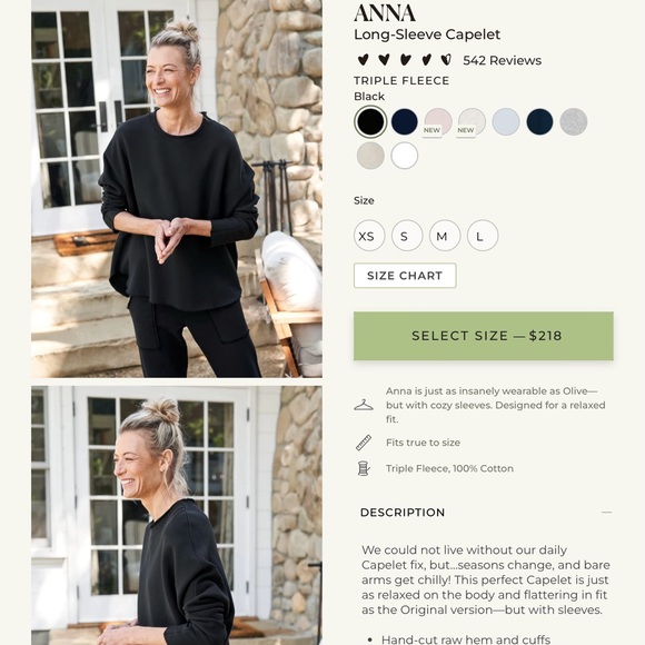 Frank & Eileen Black Long-Sleeve Capelet - Picture 2 of 9